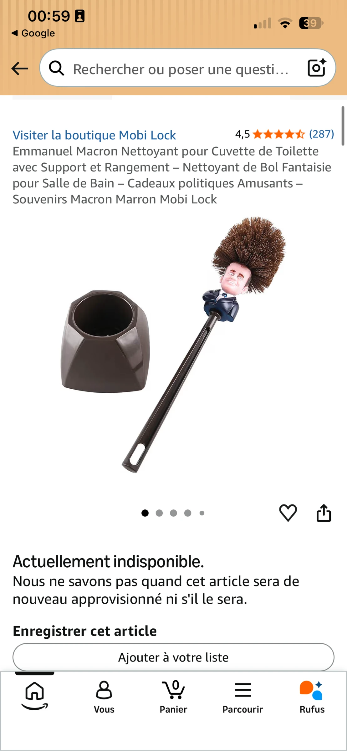 Unusual toilet brush "President" - Decorative item or humorous gift – photo 6